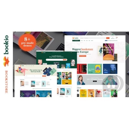 Bookio bookstore WooCommerce WordPress theme - Plugin Toko Online WooCommerce