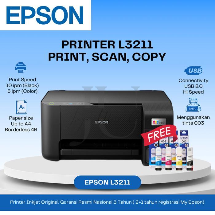EPSON Printer L3211 (Print, Scan,Copy) A4