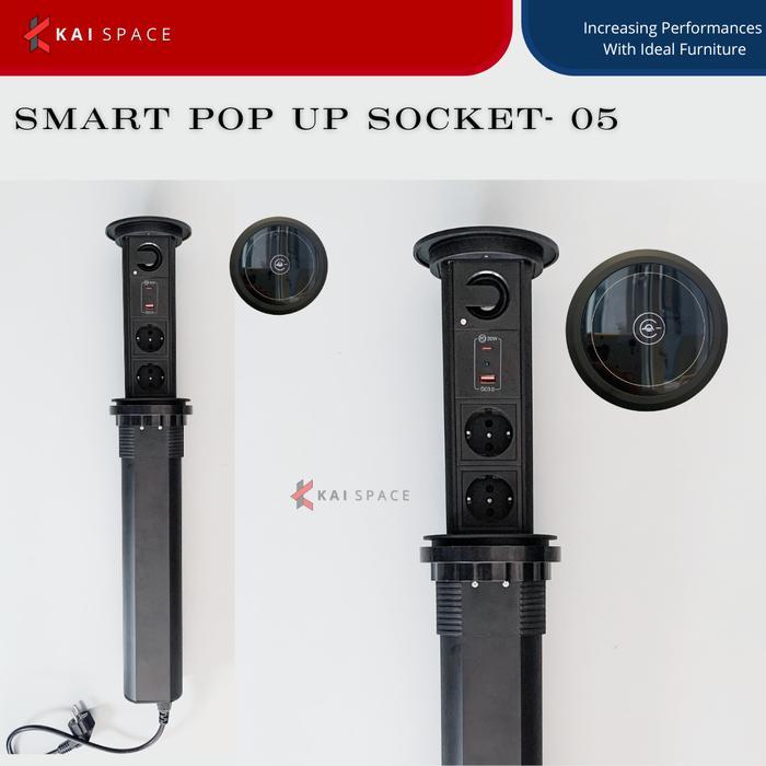 Stop Kontak Pull Pop Up Socket Spaceline Kitchen Pop Up