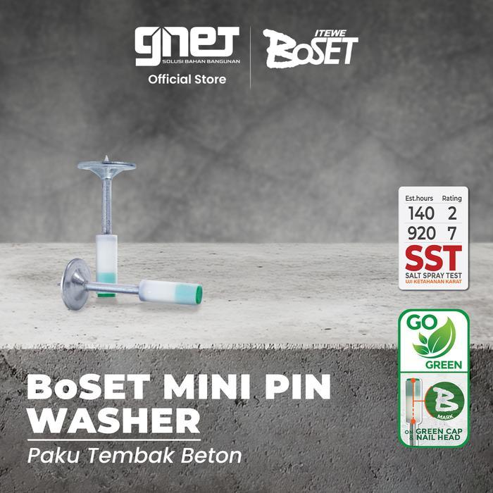 Boset Mini Pin Washer Paku Tembak Beton Terbaru 