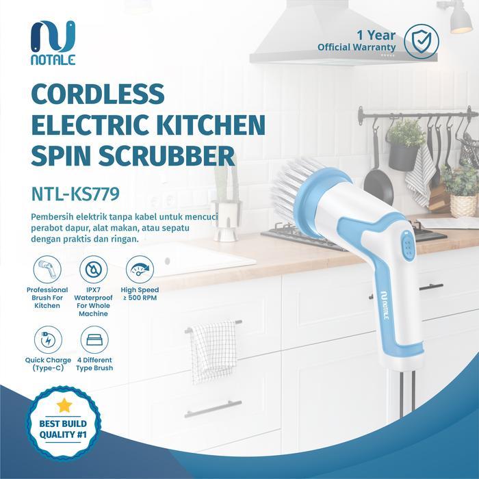 Notale Spin Scrubber Cordless Electric Kitchen Scrubber Cleaner
