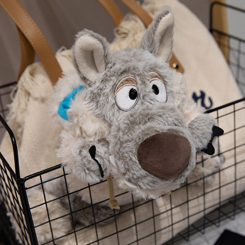 Wolf in Sheep Clothing Plush Toy Cute Kawaii Sleeping Pet Stuffed Soft Animal Fluffly Wolf Children
