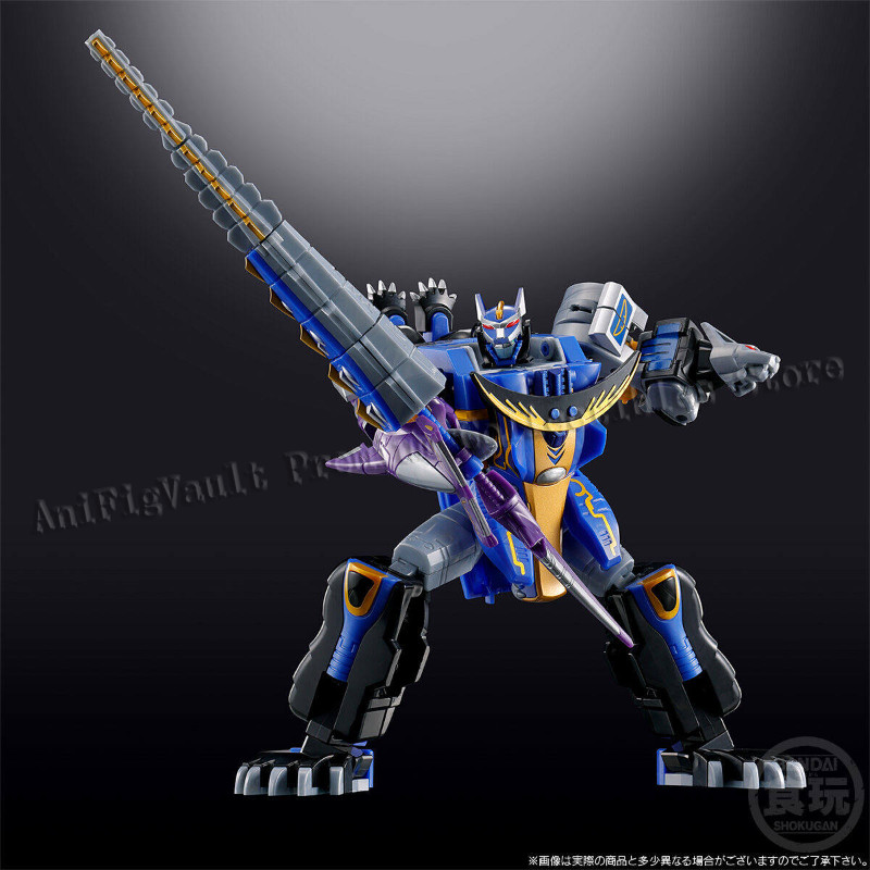 Pre-sale Bandai Shokugan SMP Hyakuju Sentai Gaoranger Gao Hunter Blue Moon Poseable Assembly Brand