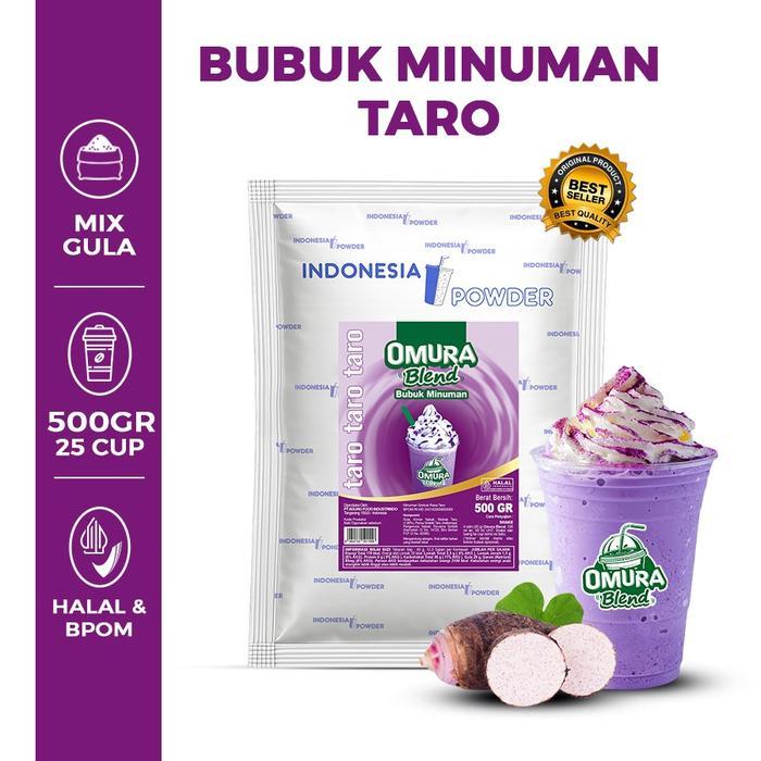 OMURA Blend Bubuk Minuman Rasa Taro Powder Drink 500 GR Omura Powder