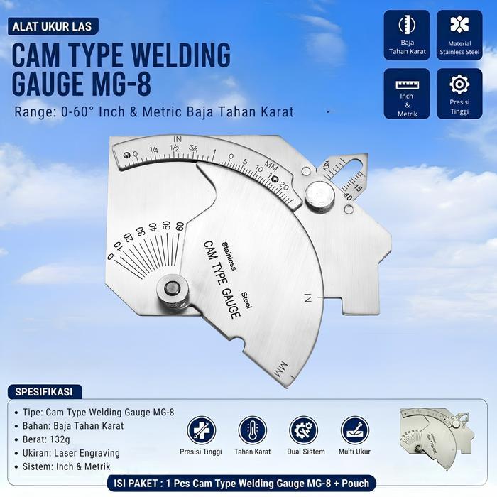 welding inspection gauge welding gauge pengukur fillet hasil las