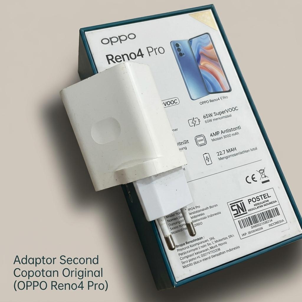 Charger OPPO OP92KAEH Ori Second Fast Charging 18W 9V 2A Untuk OPPO Reno4 Pro