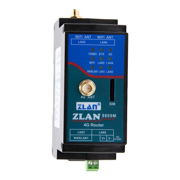 ZLAN 9809M 4G wireless Router Card WiFi Multi Ports Din Rail Industrial Networking CAT1 Module -