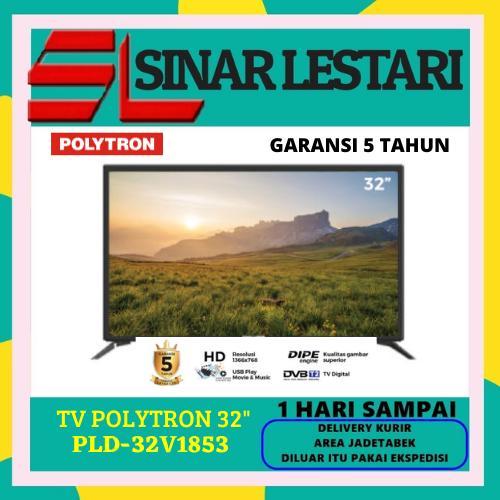 POLYTRON PLD-32V1853 LED TV 32 INCH DIGITAL HD TV // 32V1853 POLYTRON