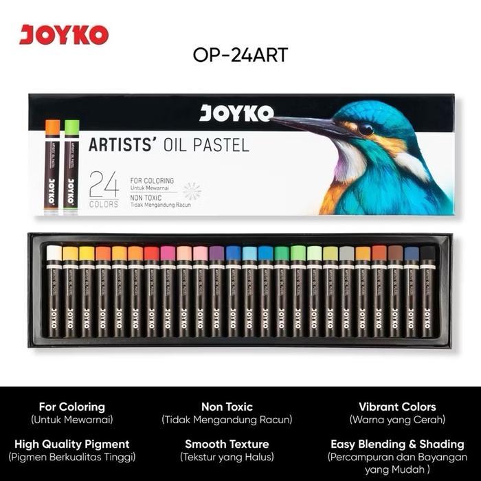 Artists Oil Pastel JOYKO OP-24ART 24 Warna Krayon Minyak