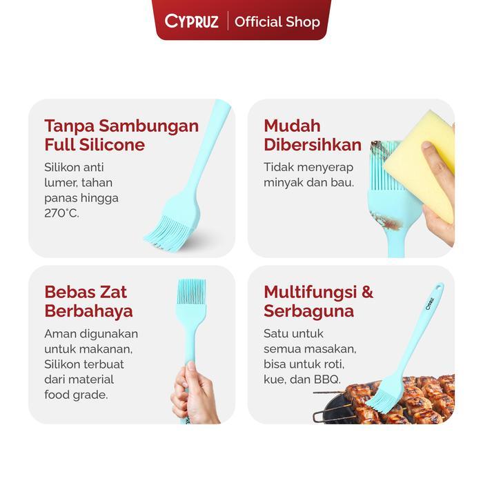 Peralatan Baking Murah Cypruz Kuas Full Silicone Peralatan Baking Berkualitas Dan Lengkap