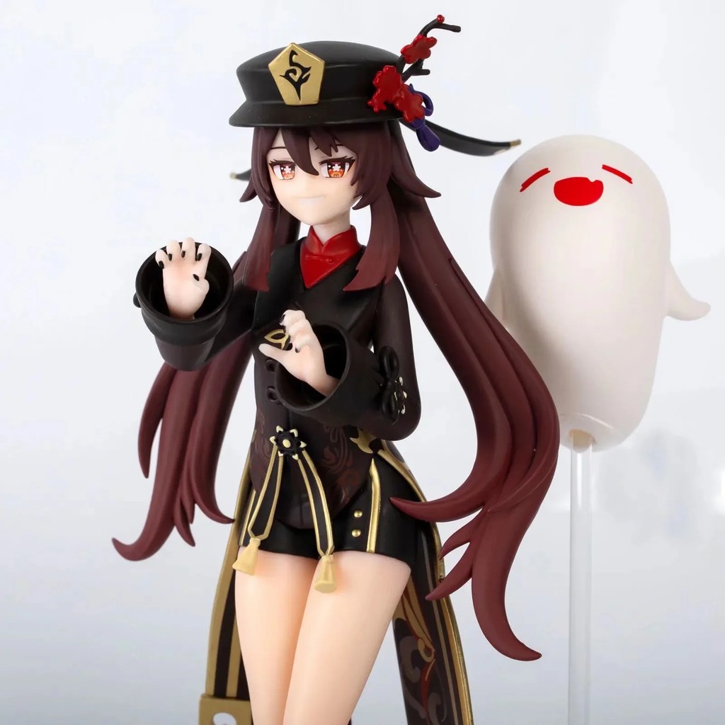 20CM Game Genshin Impact HuTao Figure Seventyseventh ng Sheng Hall Master Desktop Figurines PVC