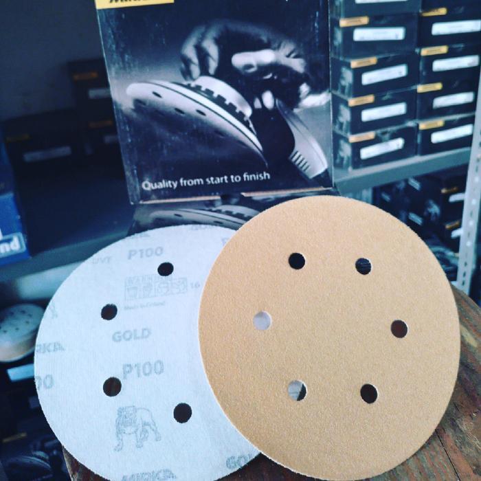 Terbaru Amplas Bulat 6 Inch/Amplas Dry Sanding Mirka Gold
