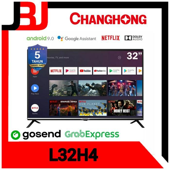 Android TV Led Changhong 32" L32H4 Changhong Android 9.0 TV 32inch