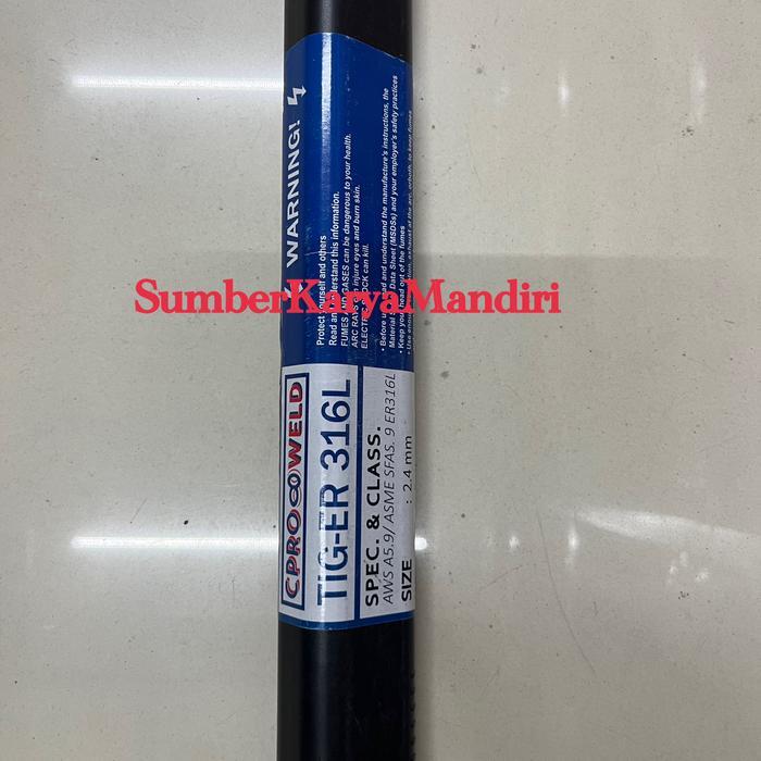 Ready Kawat Las Argon TIG-ER 316L 2,4MM CPRO WELD 5kg