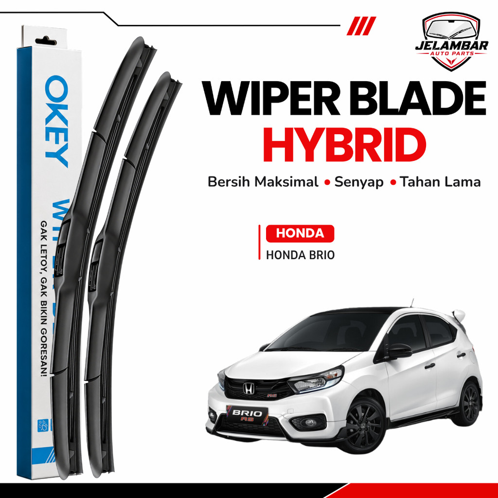 Wiper Honda Brio Hybrid Kaca Depan Mobil