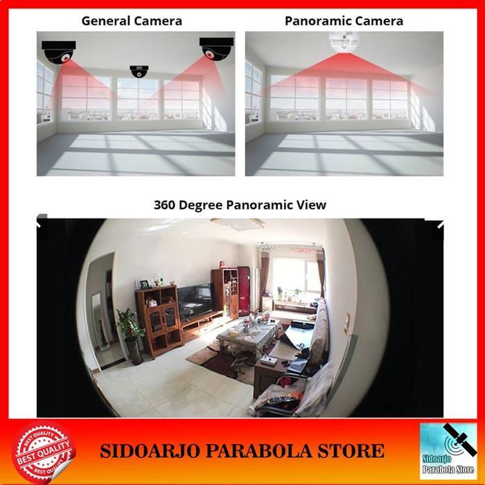 CCTV IP Camera Lampu Bohlam Ipcam Bulb Panorama 360 VR HD Bisa Suara