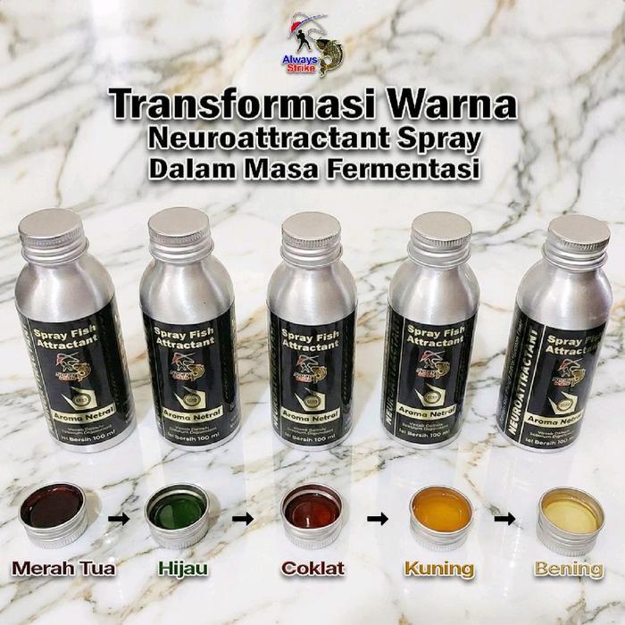 Diskon Neuroattractant Spray Always Strike - Fish Attractant Bukan Essen Mancing Ikan Mas Nila Lele