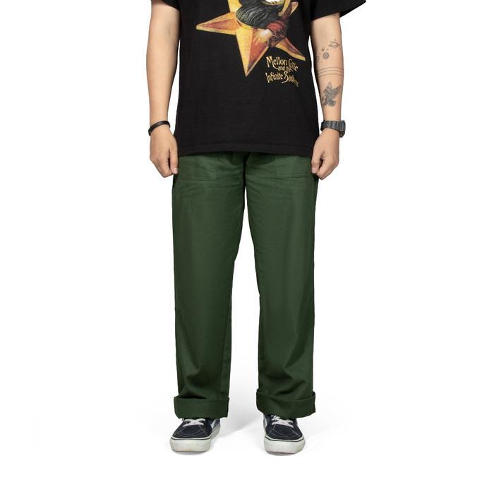 DISKON Roofwell - are Army Chino Fatigue Celana Chino Panjang Chino Pants Celana Fatigue Twill
