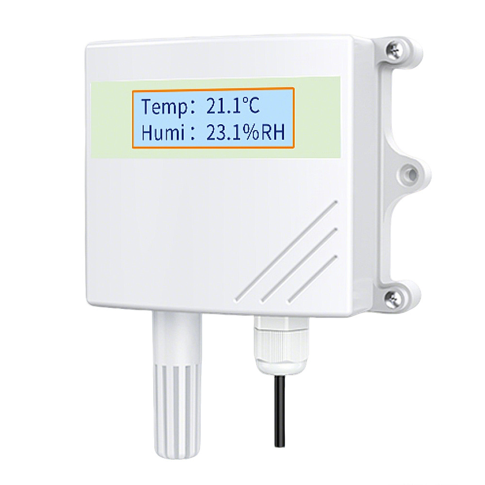 LCD Display Temperature and Humidity Sensor SHT40 Probe llMounted Detector terproof Transmitter
