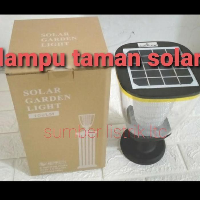 lampu taman solar lampu taman pilar solar cell lampu tenaga surya