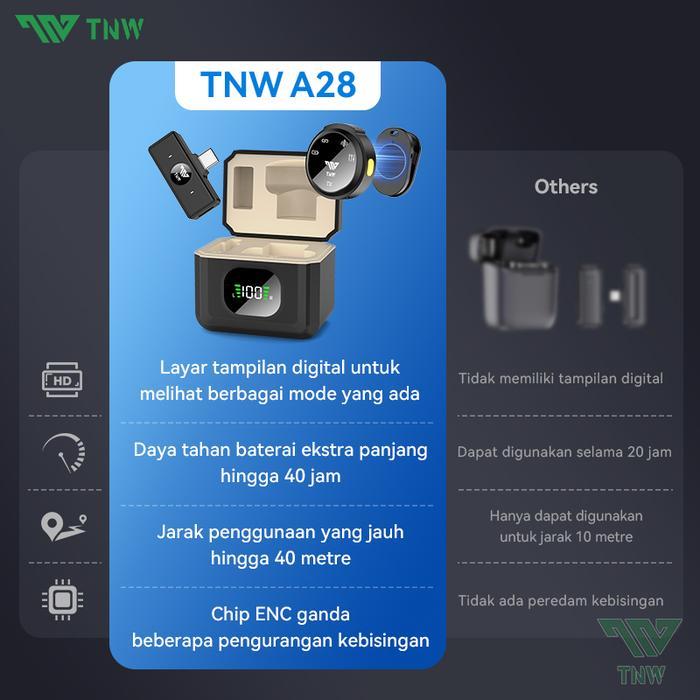 Official Tnw A28 Wireless Microphone Lavalier Microphone Magnetic Clip On Mic Hp Plug & Play