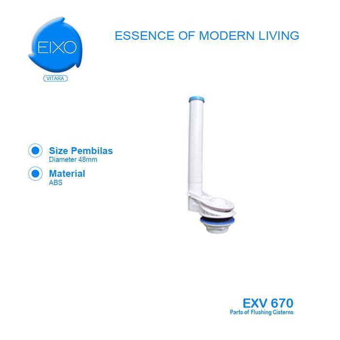 Eixo - Eixo Vitara Exv 670 Single Flush Valve Closet Pembilas Kloset Toilet