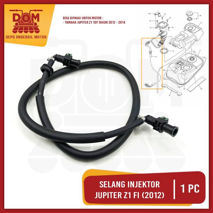 Selang Injeksi Motor Jupiter Z1 Fi 2012 (Knz/Thalland) 1Dy-E3971-01 Pipe Saluran Bensin Injeksi