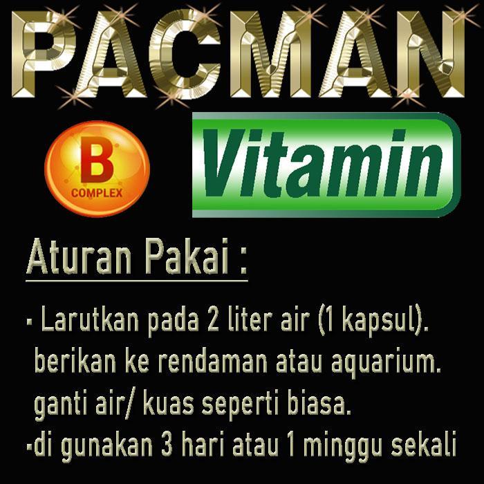 Pacman Vitamin Bubuk Kapsul Obat Menyembuhkan Gangguan Pertumbuhan Kodok Pekmen Pacman Strawberry