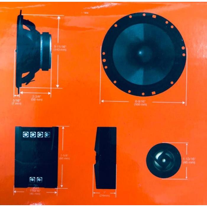 Speaker Car Audio Component Speaker System 150 Watt