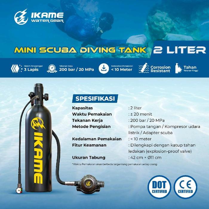 ELEGANT Mini Scuba Diving Tank IKAME - Tabung Selam Oksigen Mini Portable