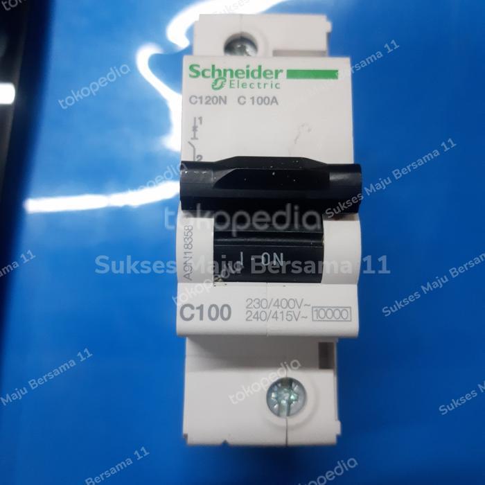 READY MCB C120N 1PHASE 100 AMPERE SCHNEIDER