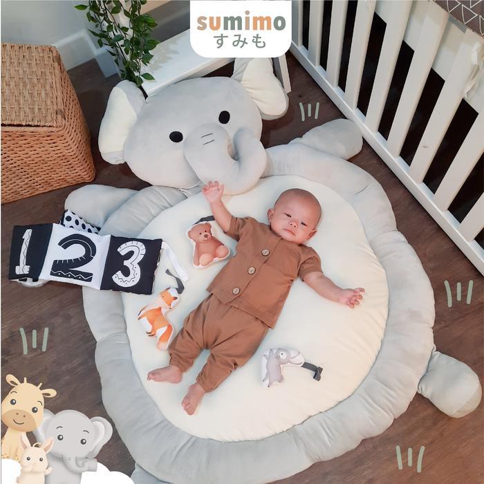 TERLARIS Sumimo Fluffy Animal Playmat Alas Tidur & Main Bayi READY STOCK