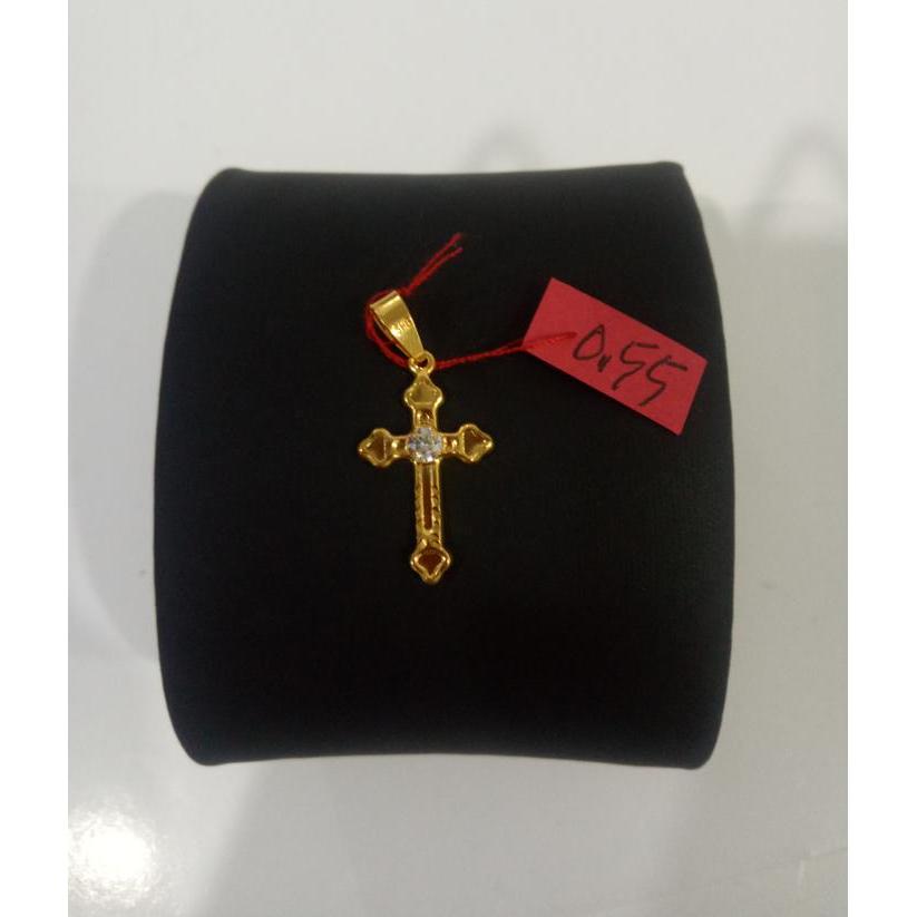 DISKON Liontin Emas asli salib READY STOCK