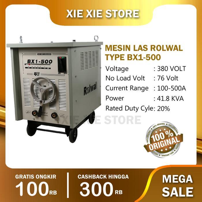 Mesin Las BX1-500 full tembaga / ROLWAL mesin las transformer BX1-500