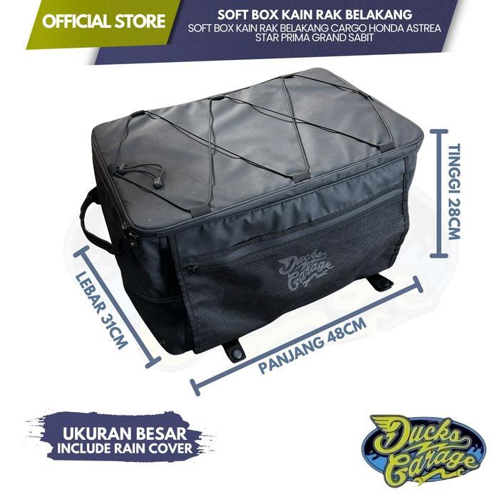Soft Box Rak Kain Belakang Cargo Honda C70 Supercup C700 C800 Astrea 800 Star Grand Impressa Legenda