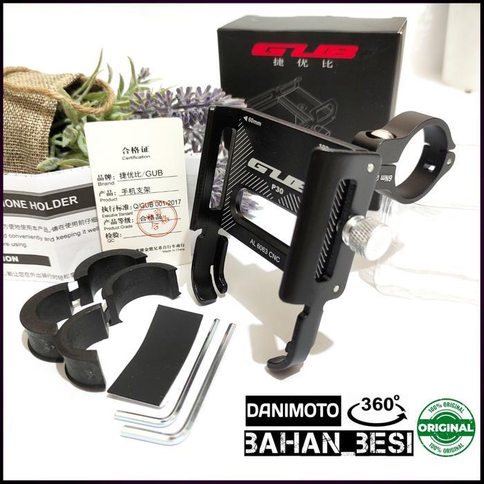 Holder HP Paket Spion Stang Motor Besi GUB P30 P10 Original Nmax Vario