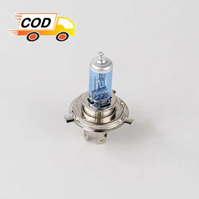 Lampu Mobil Depan H4 Xenon Halogen Super Terang 1 Pc 100/90 Watt 12 Volt Bohlam Headlight Headlamp