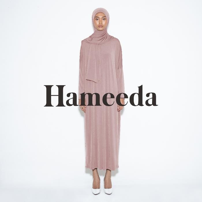 k468 Hameeda - Sahar Batwing Dress Loose Jersey Dress Busui Gamis Basic Gold Lembut