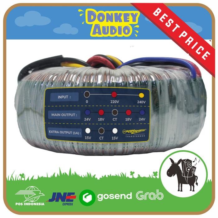 TRAFO TRAVO TOROID 5A 18-24V CT TRAVO DONAT RAWAMPS ORIGINAL