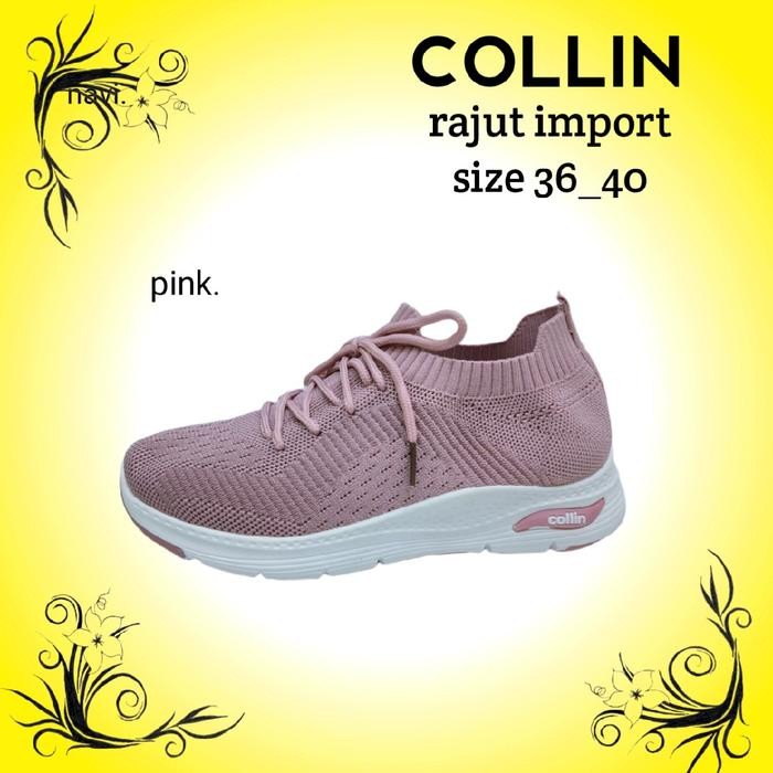 Top sepatu rajut import collin redy di iffa collection
