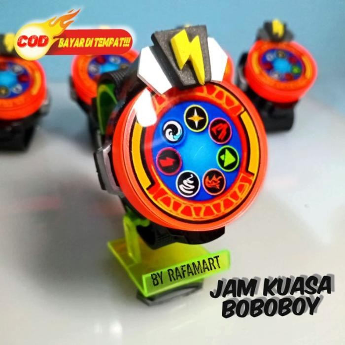 (Good) BOBOBOY JAM KUASA HANDMADE NYALA LED TIDAK BUNYI