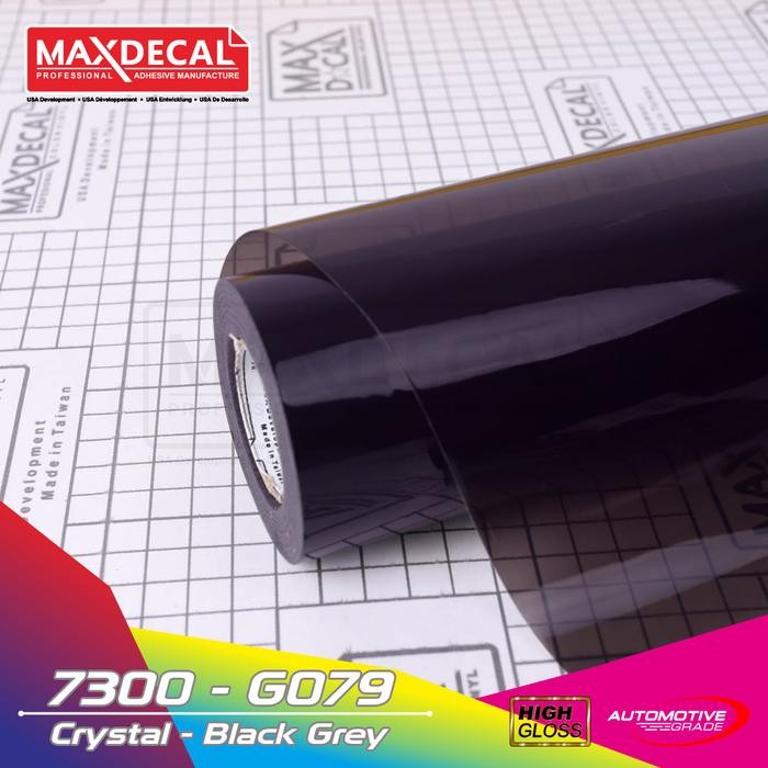 Maxdecal 7300 079 Black Hitam Sticker Skotlet Transparan