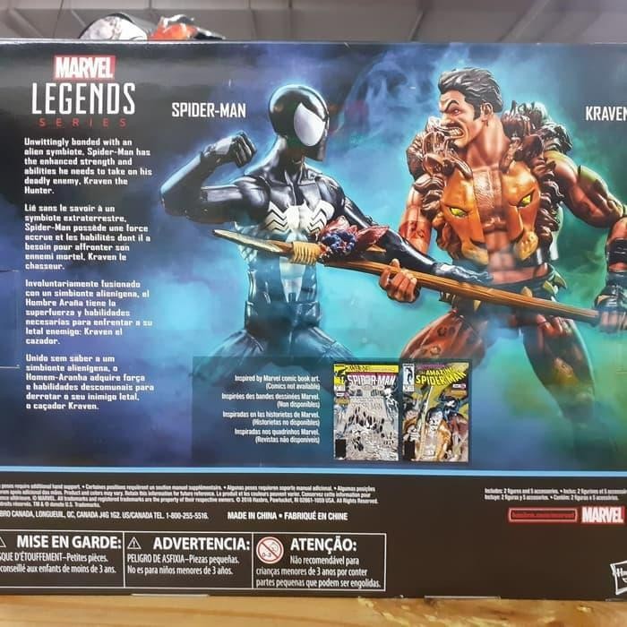 Kraven Symbiote Spiderman Black 2 Packs Marvel Legends