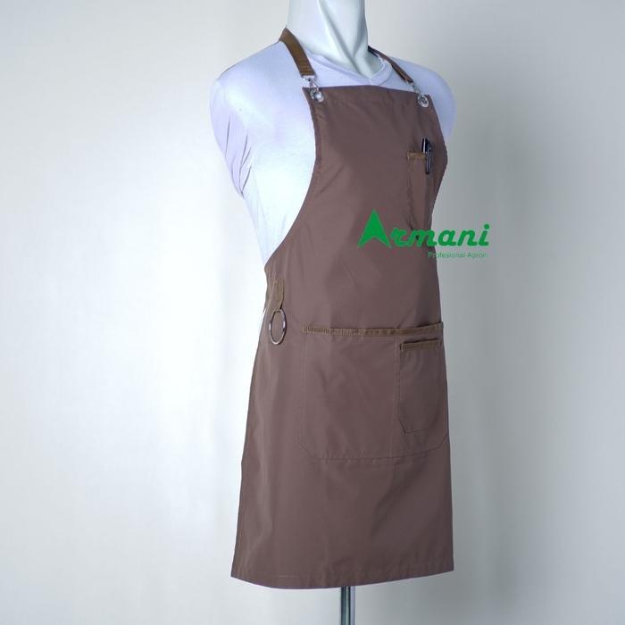 Celemek Masak Apron Barista Restro Cafe Koki Barbershop Anti Air