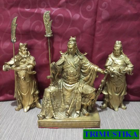 Do- Patung Kwan Kong / Kwan Kung (1 set) kuningan