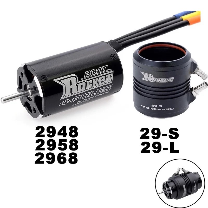 RC boat motor 2948 2958 2968 Waterproof Brushless Motor 50A 70A ESC RC Jacket Water Cooling Jacket f