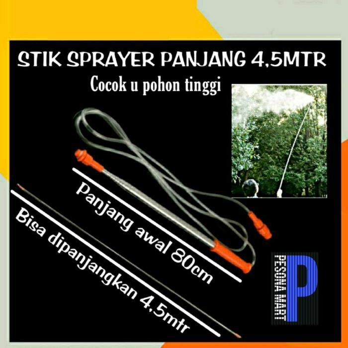 TGR [stik sprayer panjang 4,5m]STIK SPRAYER ELEKTRIK MANUAL PANJANG 4,5 METER UNTUK SEMPROT/ STIK