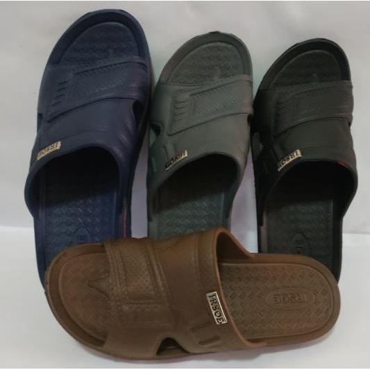 Sandal Selop Jumbo Kasual Pria S40-44 Sendal Slop Pria Ukuran Jumbo Bahan Karet