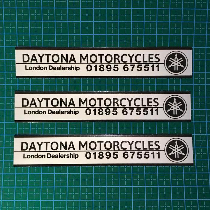 Sticker Dealer Motor Yamaha Daytona Motorcycles Dealership London UK