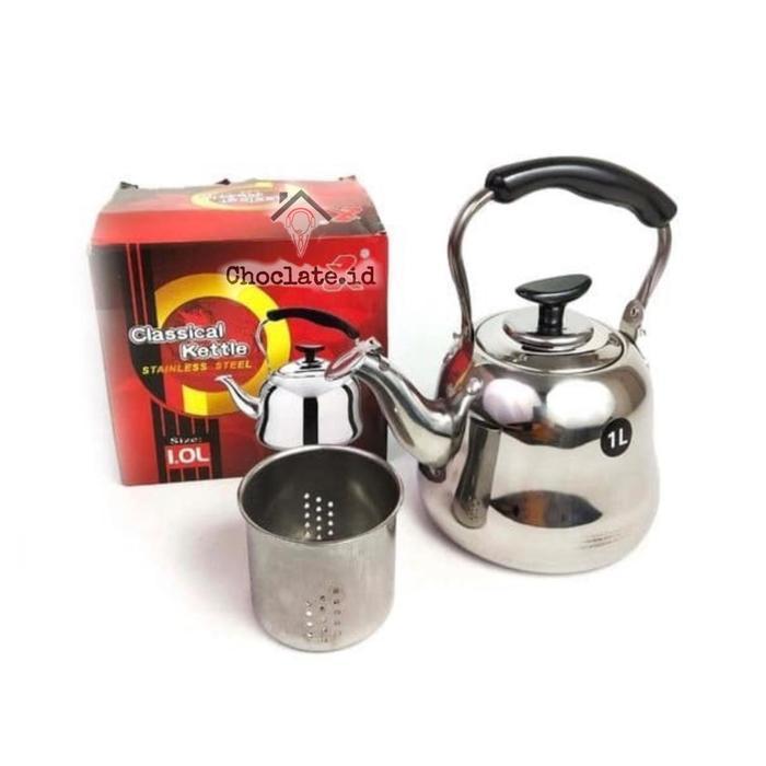 Teko Stainless Steel Gudian Pemanas Air / Kettle / Ketel